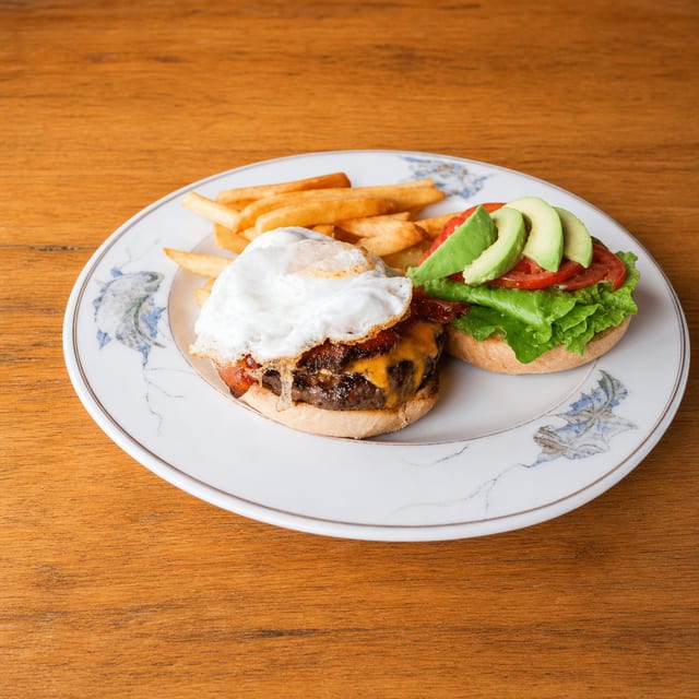 H Burger.