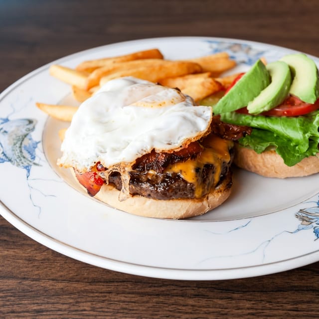H Burger.